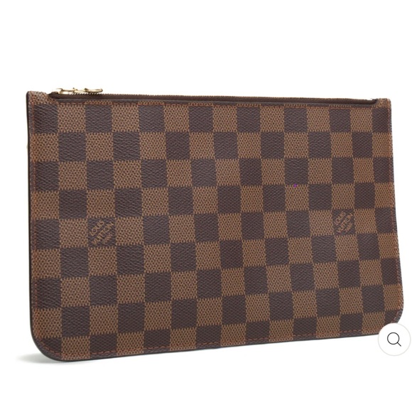 Louis Vuitton Brown damier never full pochette/clutch - Picture 1 of 8
